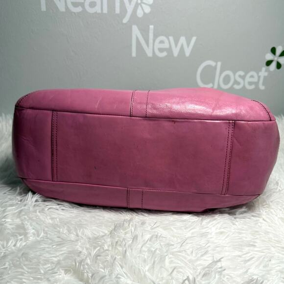 y2k COACH 2008 Pink 12520 Patented Leather Ergo Shoulder Bag - Picture 3 of 16
